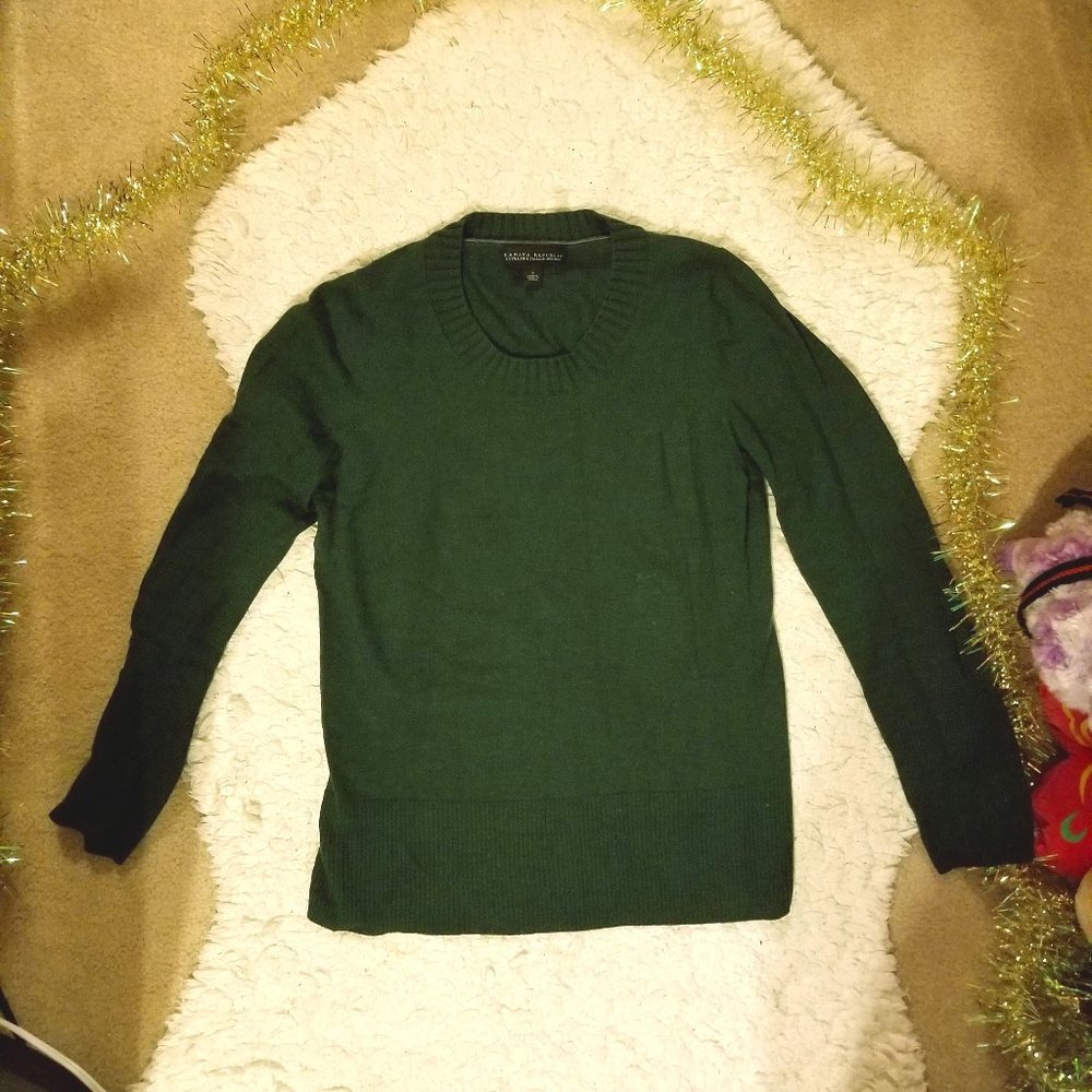 Banana Republic Sweater Shirt - Green S